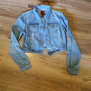 Crop jean jacket size small